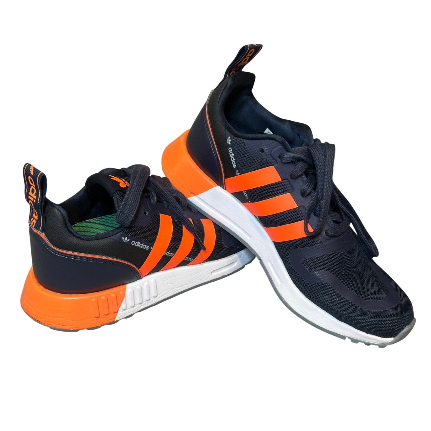 Adidas Multix Mens Sneakers Legend Ink Turbo Orange Size 8 Superfeet Insole